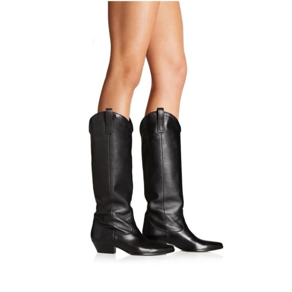 TAMARA MELLON Legend Nappa Leather Boots Knee-High Cowgirl Western Women's 38.5
